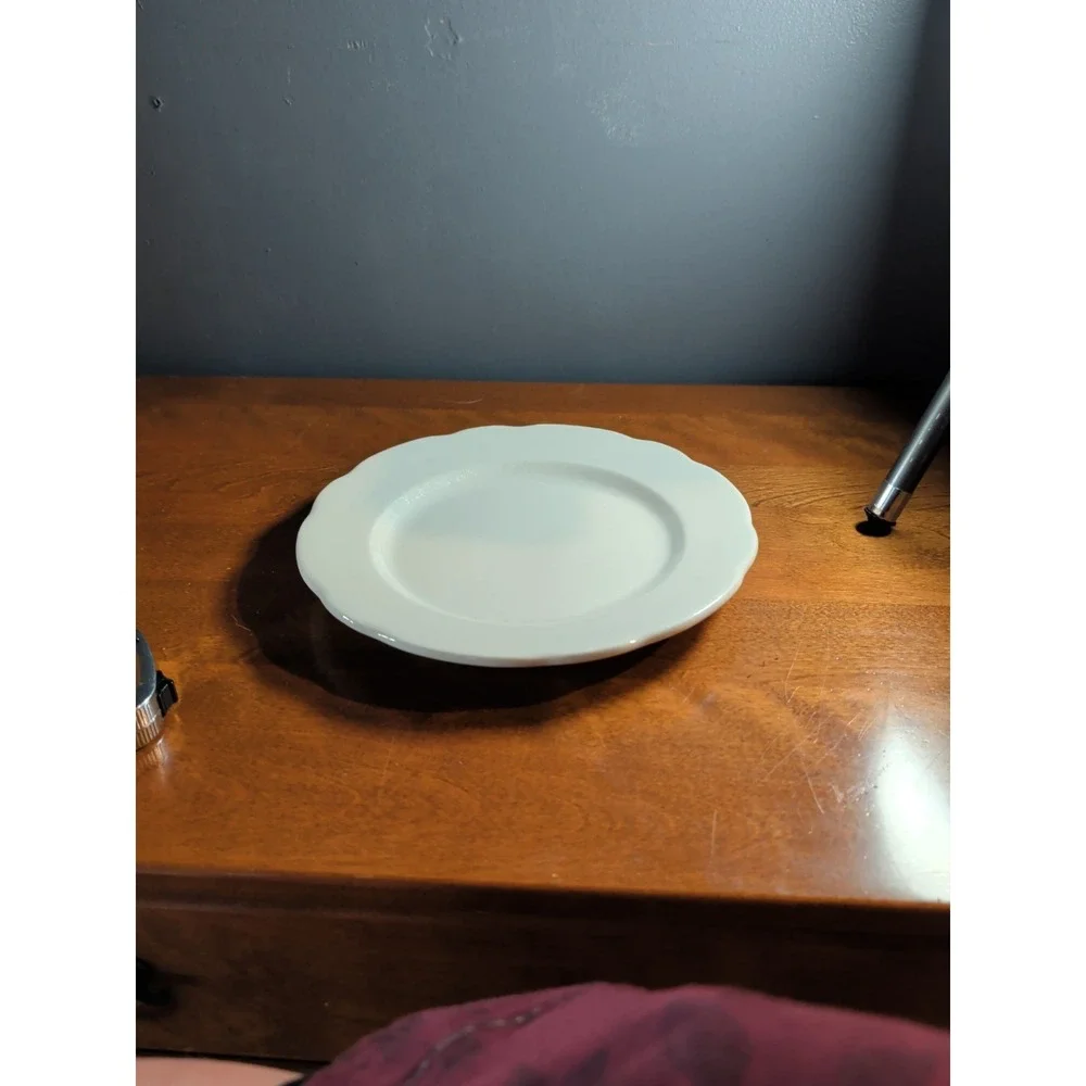 Oneida Buffalo‎ China Cream White Restaurant Ware Side Plates 9.5 inch EUC